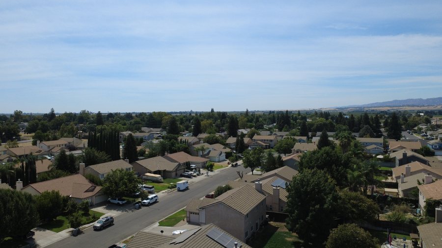 Wide site overview from above